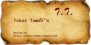 Tokai Tamás névjegykártya