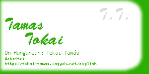 tamas tokai business card